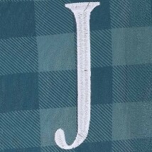 Monogram Buffalo Plaid Laundry Bag - J