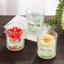 7-Oz. Scented Flower Jar Candles