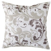 Scroll Accent Pillows - Charcoal Gray Pillow