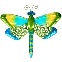 Vibrant Butterfly Or Dragonfly Garden Wall Hanging - Dragonfly
