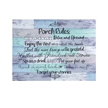 Porch Rules Indoor/Outdoor Area Rug, Accent Rug or Runner Rug - Accent