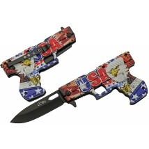 USA Eagle Gun Liner Lock Knife