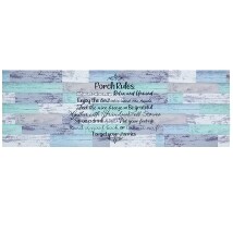 Porch Rules Indoor/Outdoor Area Rug, Accent Rug or Runner Rug - Runner