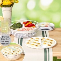 8 Compartment Veggie Serving Tray