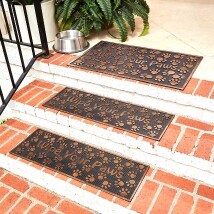 Wipe Your Paw Set of 2 Stair Treads or Doormat