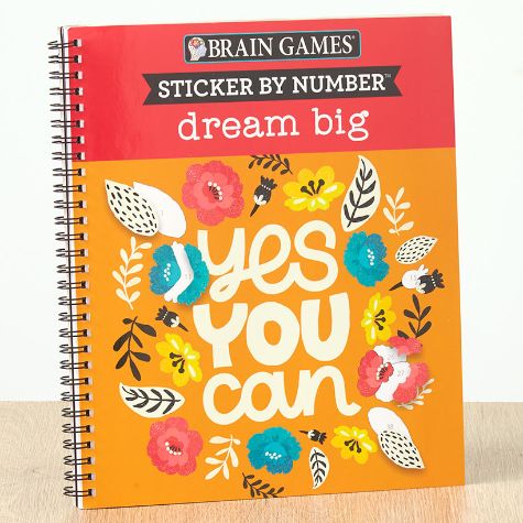 Brain Games® Sticker By Number Books - Dream Big