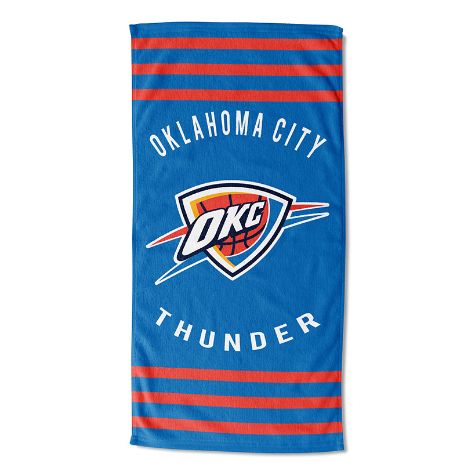 NBA 30" x 60" Striped Beach Towels - Thunder