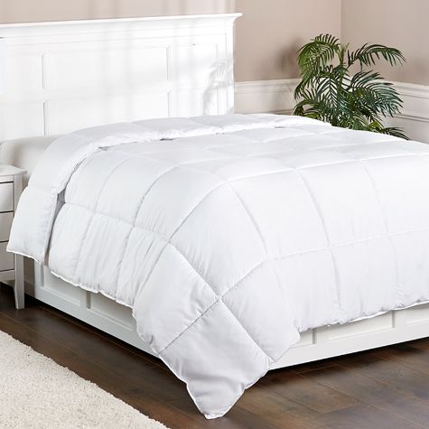 Allergy Free Down Alternative Comforter or Bed Pillow - Twin Comforter