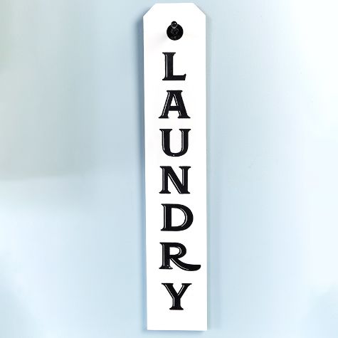 Industrial Farmhouse Laundry Collection - Sign with Rack