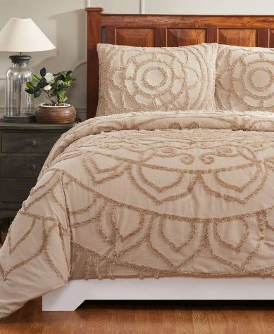Cleo Comforter Sets - Taupe Twin