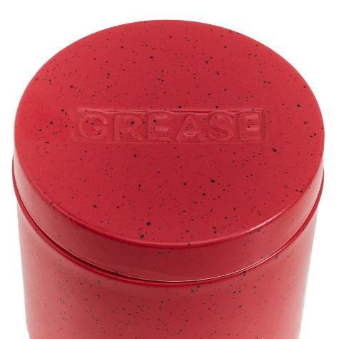 Grease Saver Container with Strainer - Red