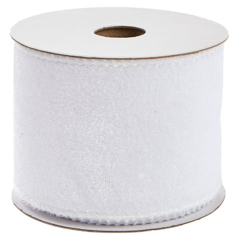 5-Yd. Decorative Wired Ribbon Spools - White