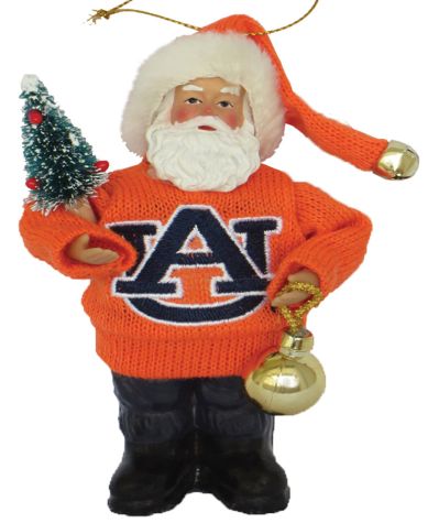 Collegiate Santa Ornaments - Auburn