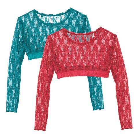 Women's Sets of 2 Lace Layering Tops - Fashion 2X (22/24)