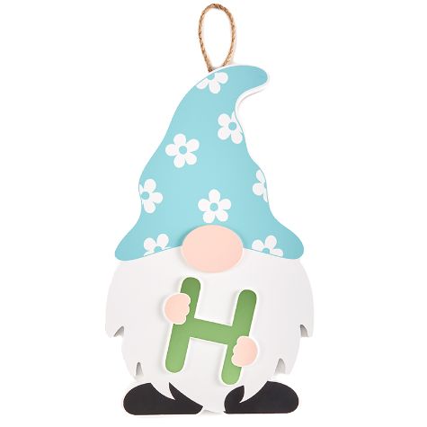 Monogram Gnome Door Hangers - H