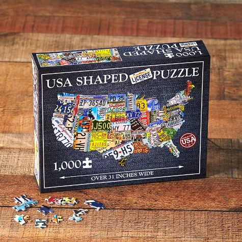 USA Jigsaw Puzzles - USA License Plate