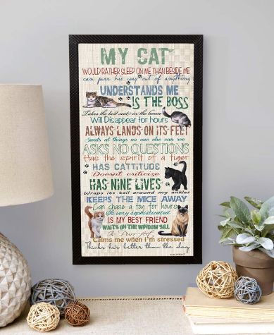 My Dog or My Cat Wall Hangings - Cat
