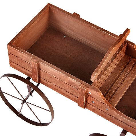 Country Wagon Planters - Brown