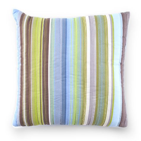 Aidan Stripe Window Curtain or Accent Pillows - Blue Accent Pillow