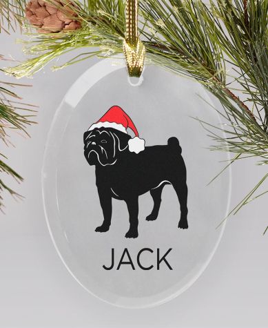 Personalized Dog Breed Ornaments - Pug