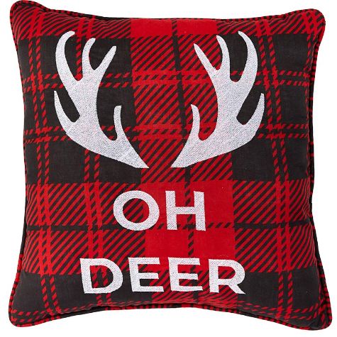 Lodge Accent Pillows or Throw - Oh Deer Pillow