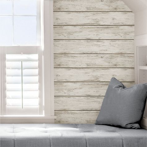 Architectural Wall Decor - White Wash Plank