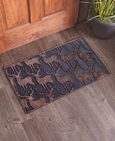 Wildlife Rubber Doormats or Stair Treads - Deer Doormat