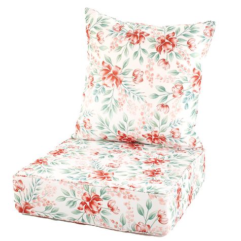 2-Pc. Outdoor Seat Cushion Sets - Terracotta Floral