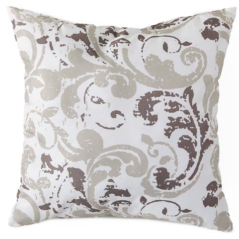 Scroll Furniture Protectors or Accent Pillows - Charcoal Gray Pillow