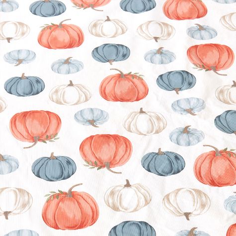 Custom Fit Harvest Table Covers - Blue Pumpkin Oval