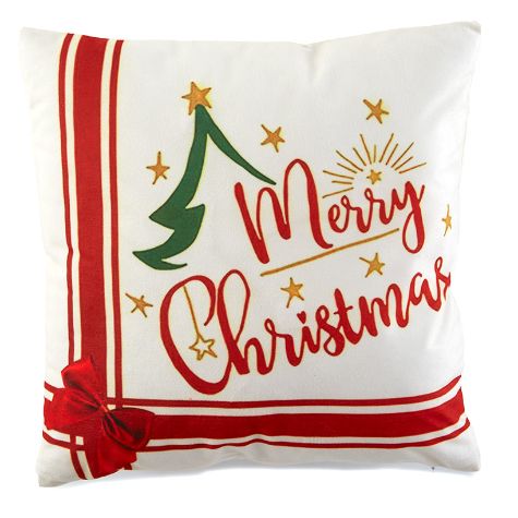 Christmas Themed LED Lighted Accent Pillows - Merry Christmas