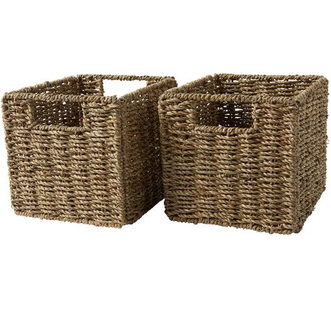 Slim Decorative Shelving Unit or Set of 2 Baskets - Set of 2 Baskets