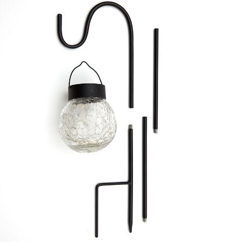 Solar Staked or Hanging Crackle Ball Lights - Multi Staked