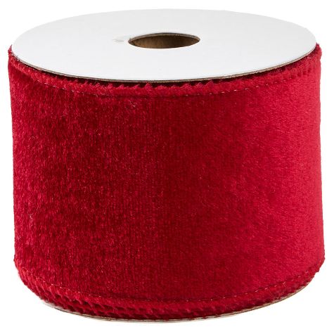 5-Yd. Decorative Wired Ribbon Spools - Red