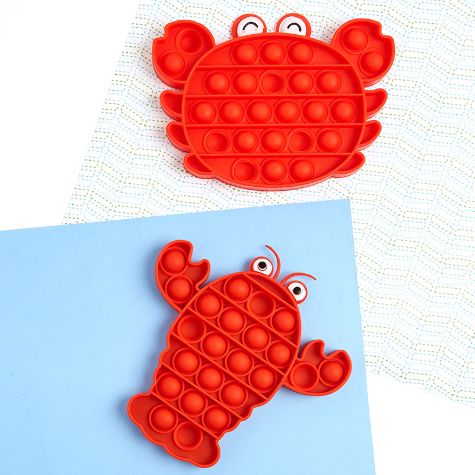 Set of 2 Push Pop Fidget Toys - Lobster & Crab