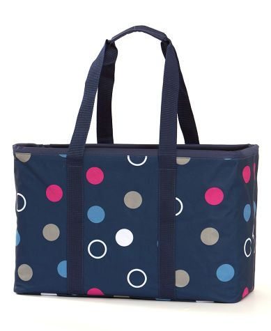 Oversized Collapsible Multipurpose Tote Bags - Polka Dot