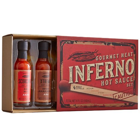 Ignite & Burn Hot Sauce Gift Set - 4-Pc. Match Kit Hot Sauce Gift Set