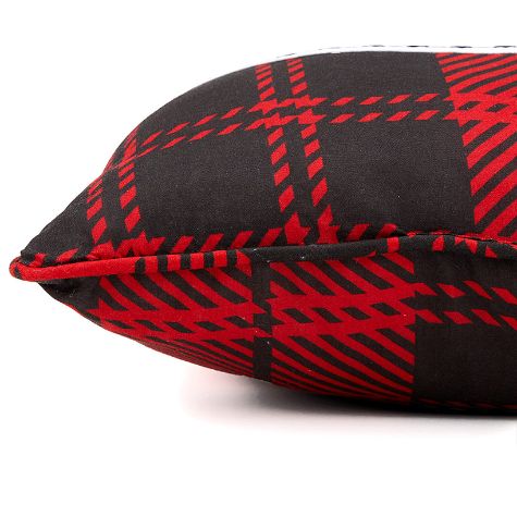 Lodge Accent Pillows or Throw - Plaid Deer Pillow