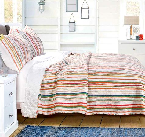 Sunset Stripe Bedroom Collection - Full/Queen Quilt Set