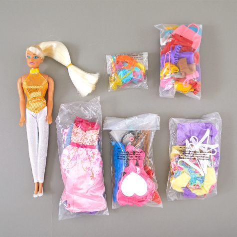 Doll with 100 Accessories - Blonde