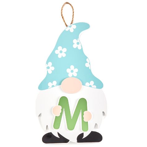 Monogram Gnome Door Hangers - M