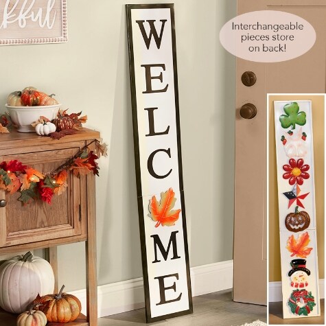 9-Pc. Interchangeable Welcome Sign