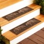 Wildlife Rubber Doormats or Stair Treads - Bear Set of 2 Stair Treads
