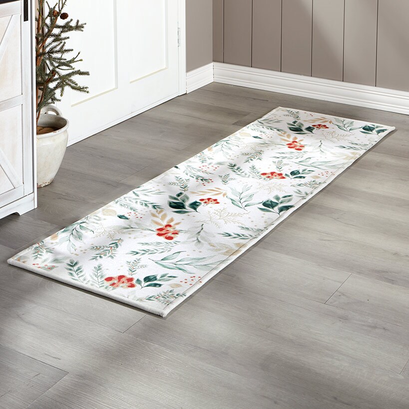Home Area Runner Rug Pad Forest, Nature, Landscape Evergreen coniferous  Trees Pine, Spruce, Thickened Non Slip Mats Doormat Entry Rug Floor Carpet  for