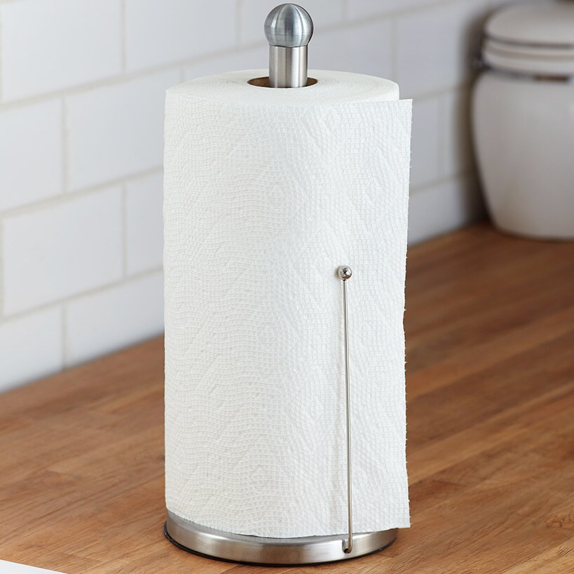 Silver Paper Towel Holder