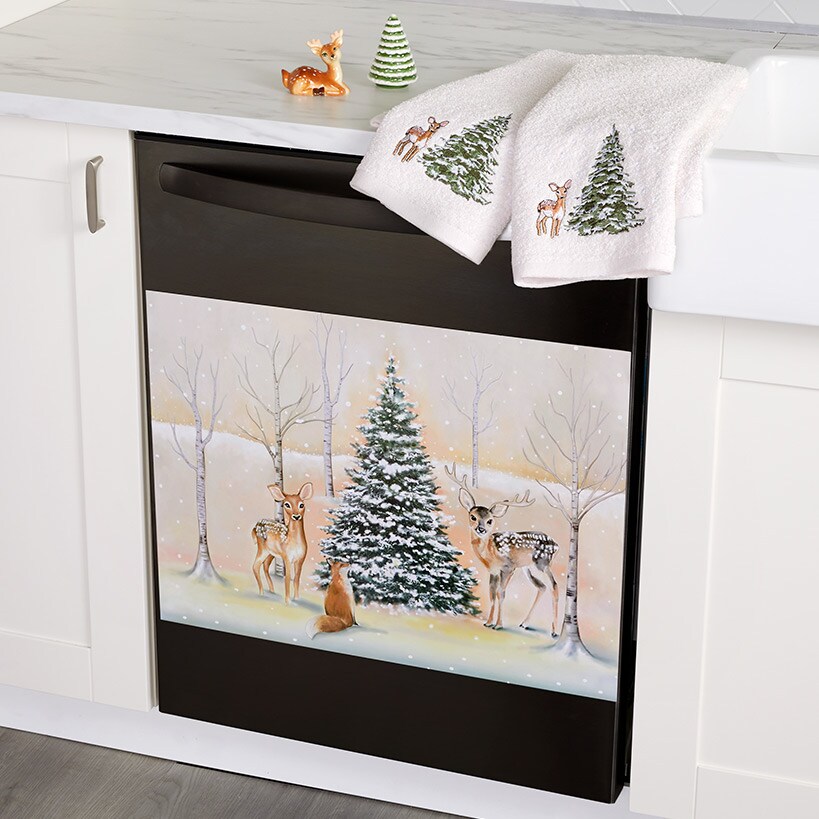  Magnetic Dishwasher Covers Gnome in Santa Claus