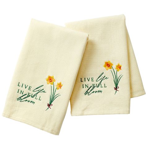 Daffodil Bath Collection - Set of 2 Hand Towels