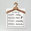 Laundry Room Humor Sign - Laundry Schedule