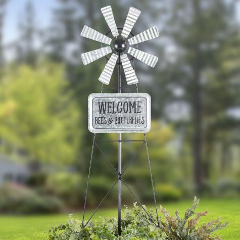 Farm Wind Spinner Stake - Welcome