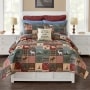 Wildlife Lodge Quilted Bedding Ensemble